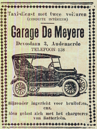 advertentie in de krant van 
